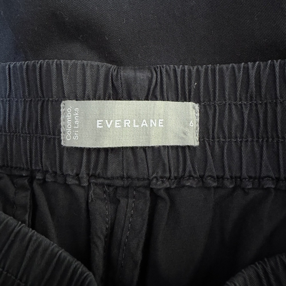 Everlane Womens Easy Straight Leg Chino Pants Size 6 Black Capsule Minimalist - Picture 6 of 7
